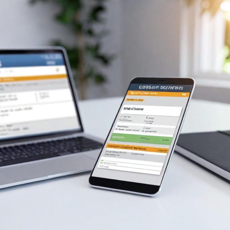 Rechnungsunterlagen, ein Taschenrechner und ein Stift auf einem Tisch.